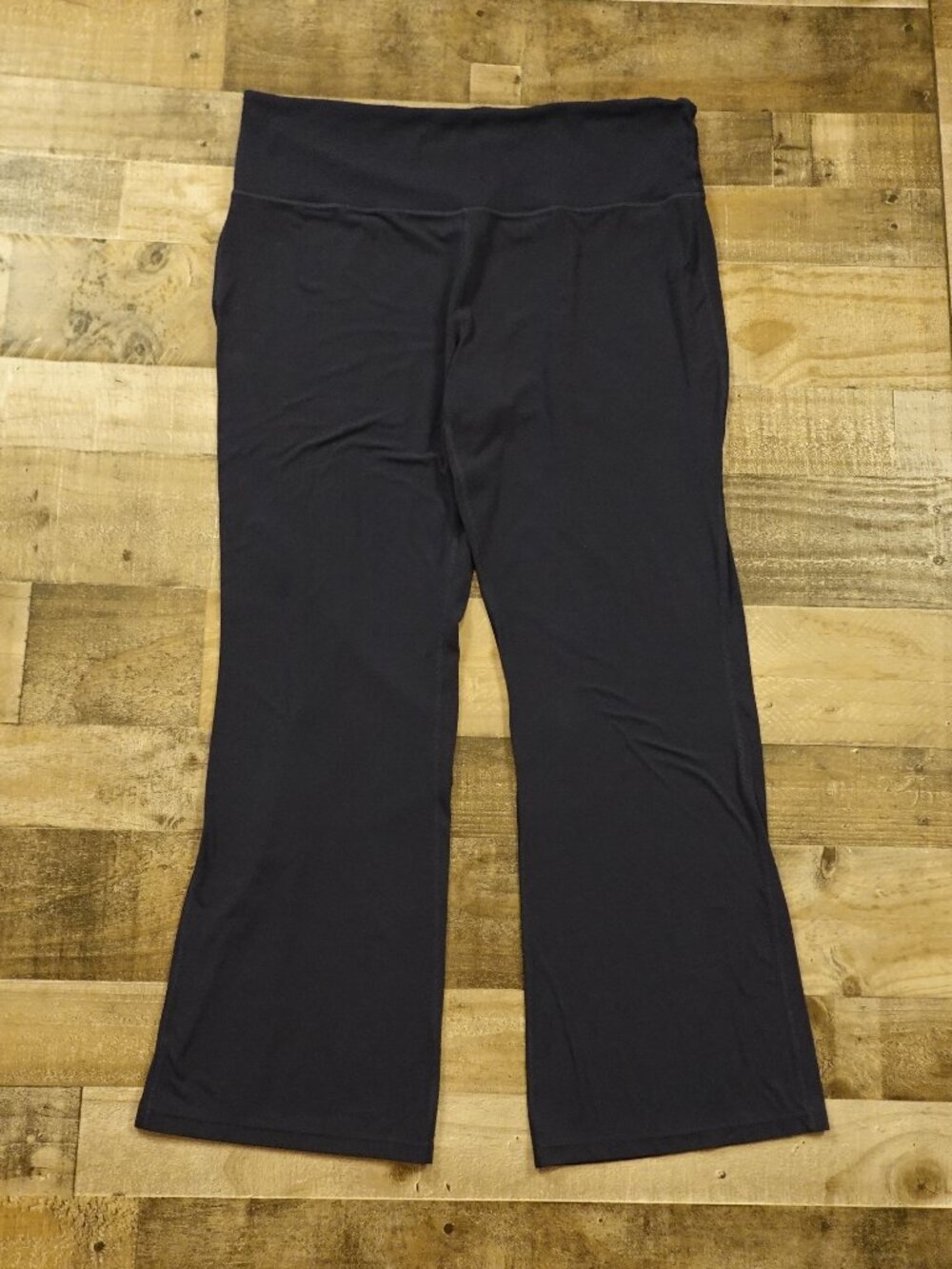 Athleta Studio Flare Pants Women’s 3X Navy High Rise Yoga Active 31”